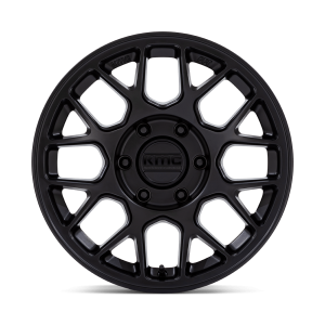 17" KMC WHEELS KM730 HATCHET MATTE BLACK FINISH RIMS - Image 2