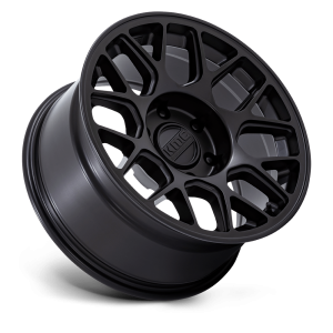 17" KMC WHEELS KM730 HATCHET MATTE BLACK FINISH RIMS - Image 3
