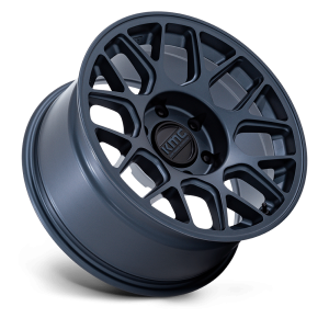 17" KMC WHEELS KM730 HATCHET METALLIC BLUE FINISH RIMS - Image 3