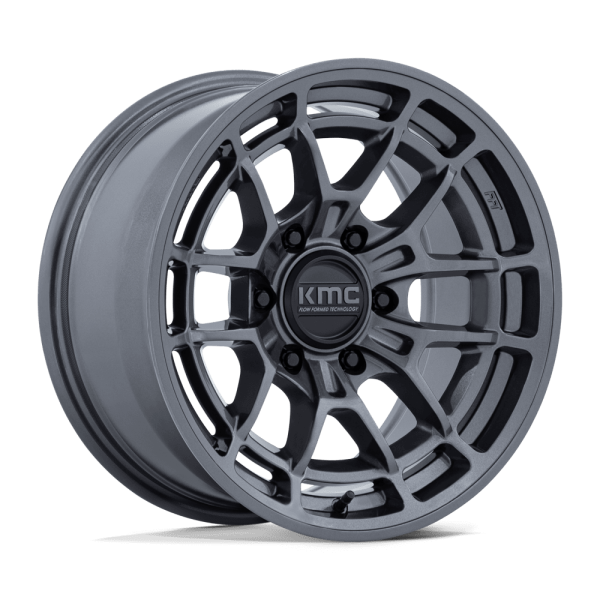 17" KMC WHEELS KM732 ARCHER GLOSS ANTHRACITE FINISH RIMS