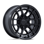 17" KMC WHEELS KM732 ARCHER MATTE BLACK FINISH RIMS