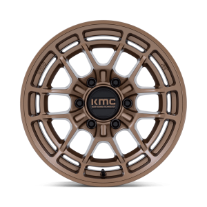 17" KMC WHEELS KM732 ARCHER MATTE BRONZE FINISH RIMS - Image 2
