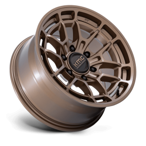 17" KMC WHEELS KM732 ARCHER MATTE BRONZE FINISH RIMS - Image 3