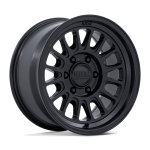 17" KMC WHEELS KM733 IMPACT FFT MATTE BLACK FINISH RIMS