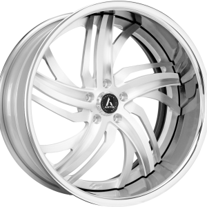 24" ARTIS FORGED KRYPTONITE BRUSHED FACE CHROME LIP FINISH RIMS - Image 1
