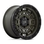 17" BLACK RHINO WHEELS LEGION OLIVE DRAB GREEN W/BLACK LIP FINISH RIMS