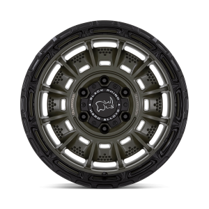17" BLACK RHINO WHEELS LEGION OLIVE DRAB GREEN W/BLACK LIP FINISH RIMS - Image 3