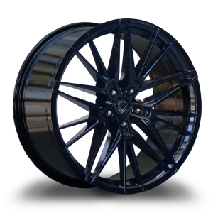 20" MARQUEE WHEELS M1005 GLOSS BLACK FINISH RIMS