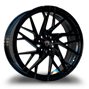 20" MARQUEE WHEELS M1011 GLOSS BLACK FINISH RIMS