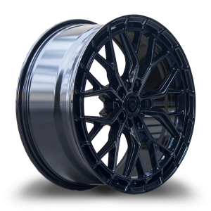 18" MARQUEE WHEELS M1665 GLOSS BLACK FINISH RIMS