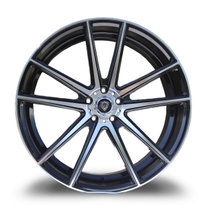 20" MARQUEE WHEELS M3197 GLOSS BLACK MACHINE FINISH RIMS - Image 2
