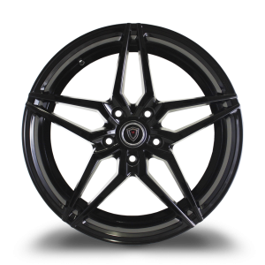 18" MARQUEE WHEELS M3259 GLOSS BLACK FINISH RIMS - Image 2
