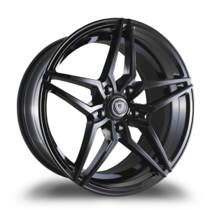 18" MARQUEE WHEELS M3259 GLOSS BLACK FINISH RIMS