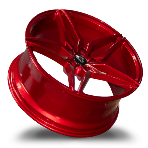 20" MARQUEE WHEELS M3259 CANDY RED FINISH RIMS - Image 3