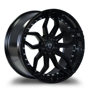 20" MARQUEE WHEELS M3371 GLOSS BLACK FINISH RIMS