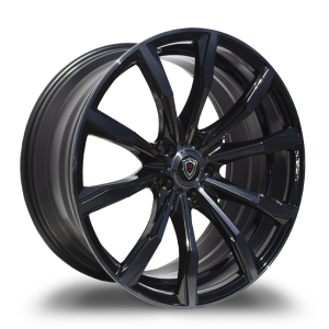 20" MARQUEE WHEELS M4408 GLOSS BLACK SMOKE MACHINED LIGHT WHEEL FINISH RIM