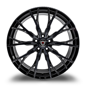 20" MARQUEE WHEELS M4409 GLOSS BLACK SMOKE MACHINED LIGHT WHEEL FINISH RIM - Image 2
