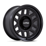 18" KMC WHEELS KM451 MESA SATIN BLACK FORGED MONOBLOCK FINISH RIMS