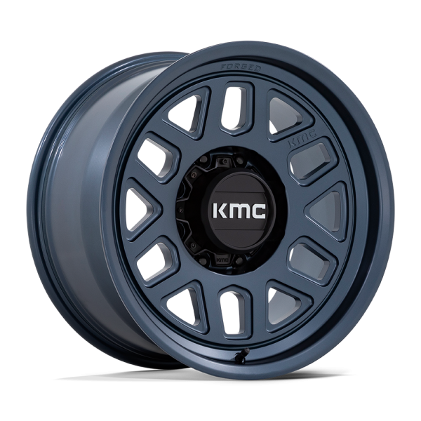 MesaBlue 18" KMC WHEELS KM451 MESA METTALIC BLUE FORGED MONOBLOCK FINISH RIMS
