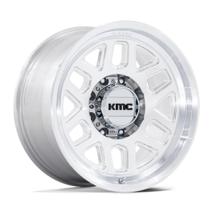 18" KMC WHEELS KM451 MESA RAW MACHINED FORGED MONOBLOCK FINISH RIMS