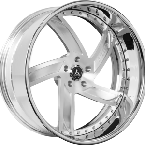 26" ARTIS FORGED VESTAVIA BRUSHED FACE CHROME LIP FINISH RIMS
