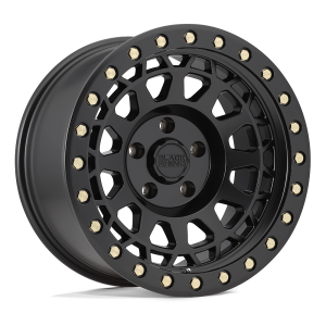 18" BLACK RHINO WHEELS PRIMM MATTE BLACK FINISH BRASS BOLTS OFF-ROAD RIMS