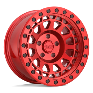 17" BLACK RHINO WHEELS PRIMM CANDY RED FINISH RIMS