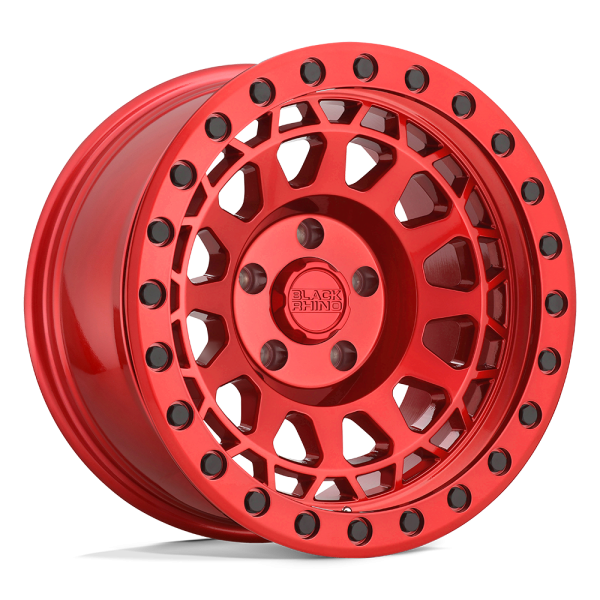 17" BLACK RHINO WHEELS PRIMM CANDY RED FINISH RIMS