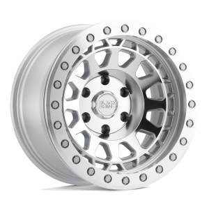 17" BLACK RHINO WHEELS PRIMM SILVER MIRROR FACE MACHINED RING FINISH RIMS