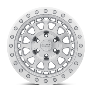 17" BLACK RHINO WHEELS PRIMM SILVER MIRROR FACE MACHINED RING FINISH RIMS - Image 3