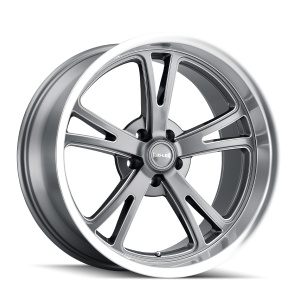 18" RIDLER WHEELS 606 GREY WITH MILLED SPOKES AND DIAMOND LIP RIMS