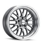 18" RIDLER WHEELS 607 GREY WITH MACHINED LIP RIMS