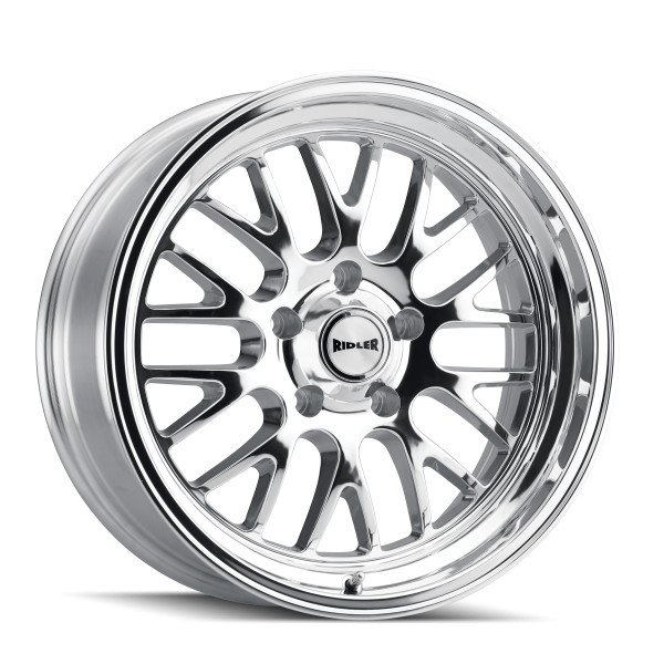 18" RIDLER WHEELS 607 POLISHED LIP RIMS