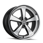 17" RIDLER WHEELS 652 GLOSS BLACK MACHINED WITH DIAMOND CUT FACE AND LIP FLOW FORMED RIMS