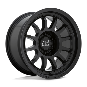 17" BLACK RHINO WHEELS RAPID MATTE BLACK FLOW FORMED FINISH RIMS