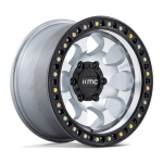 18" KMC WHEELS KM550 RIOT SBL MACIHNED W/SATIN BLACK LIP FINISH RIMS