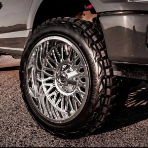 22x14" RBP WHEELS SPIKE 77R- CAST BLACK MACHINE TIPS FINISH RIMS ONLY 6x139/135 ET-76 - Image 2
