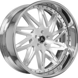 20" ARTIS FORGED WHEELS SLIDELL BRUSHED SILVER FACE CHROME LIP FINISH