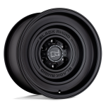 17" BLACK RHINO WHEELS SOLID MATTE BLACK FINISH RIMS