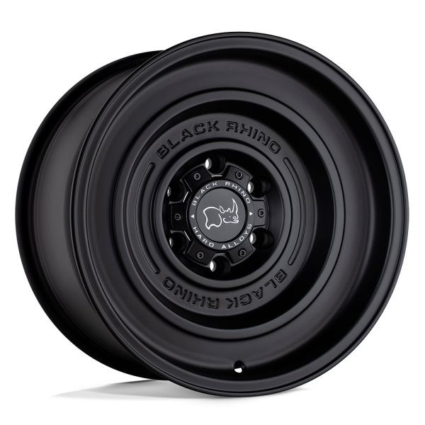 Solid 17" BLACK RHINO WHEELS SOLID MATTE BLACK FINISH RIMS