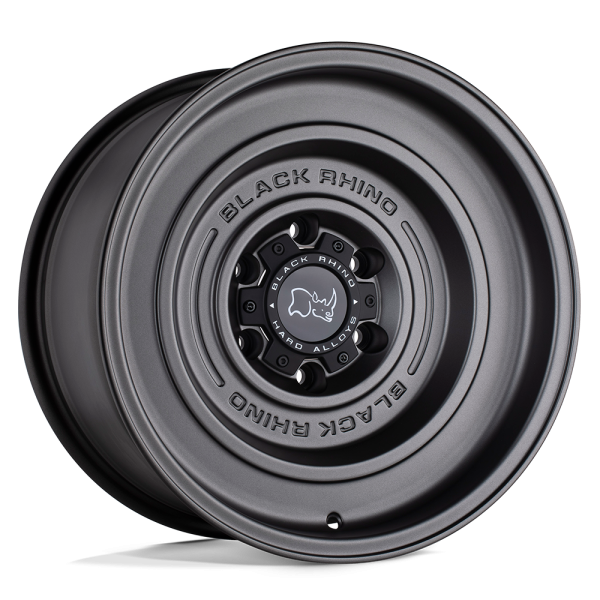 17" BLACK RHINO WHEELS SOLID MATTE GUN BLACK FINISH RIMS