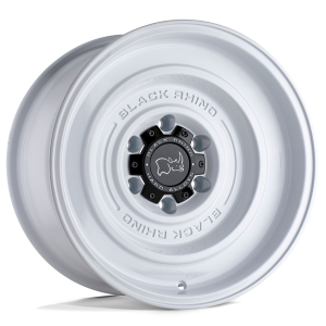 17" BLACK RHINO WHEELS SOLID GLOSS WHITE FINISH RIMS