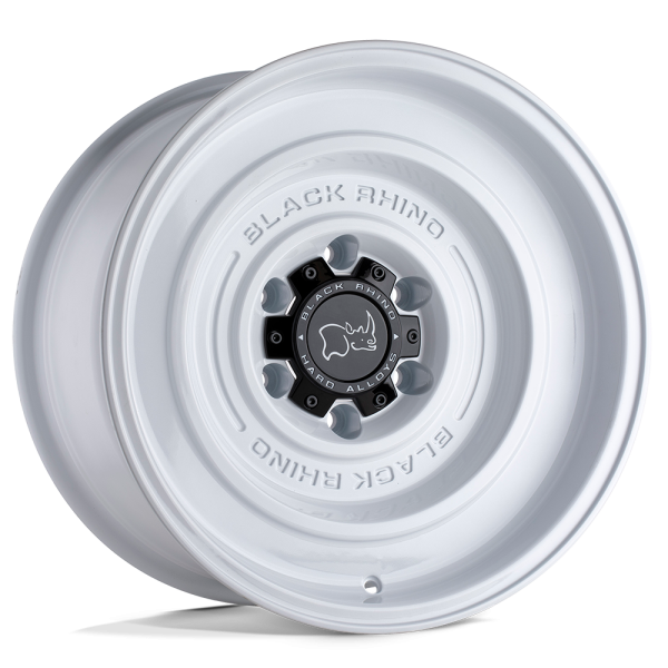 SolidWhite 17" BLACK RHINO WHEELS SOLID GLOSS WHITE FINISH RIMS