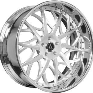 26" ARTIS FORGED BRISTOL BRUSHED FACE CHROME LIP FINISH RIMS - Image 1