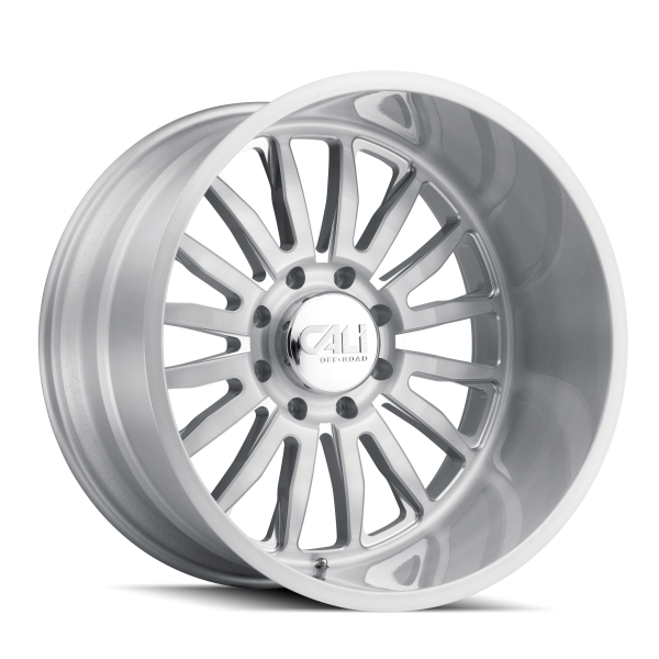 20" CALI WHEELS SUMMIT 9110 BRUSHED CLEAR COATED FINISH RIMS