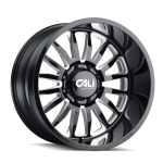 20" CALI WHEELS SUMMIT 9110 GLOSS BLACK MILLED FINISH RIMS