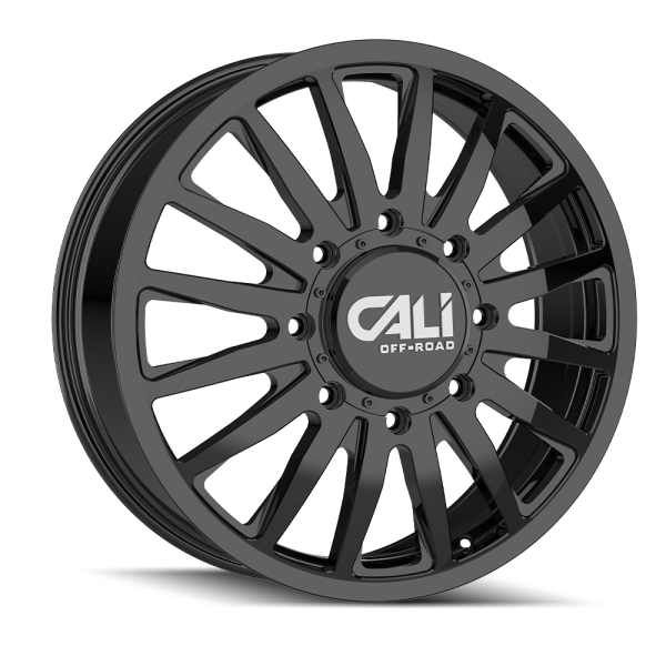 SummitDually9110G 20" CALI WHEELS SUMMIT DUALLY 9110D GLOSS BLACK FINISH RIMS