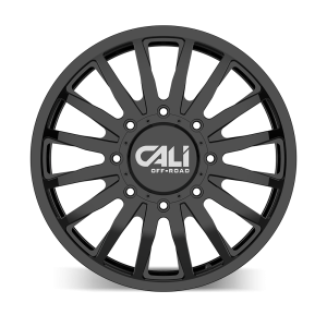 20" CALI WHEELS SUMMIT DUALLY 9110D GLOSS BLACK FINISH RIMS - Image 2