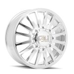 20" CALI WHEELS SUMMIT DUALLY 9110D PLISHED MILLED FINISH RIMS
