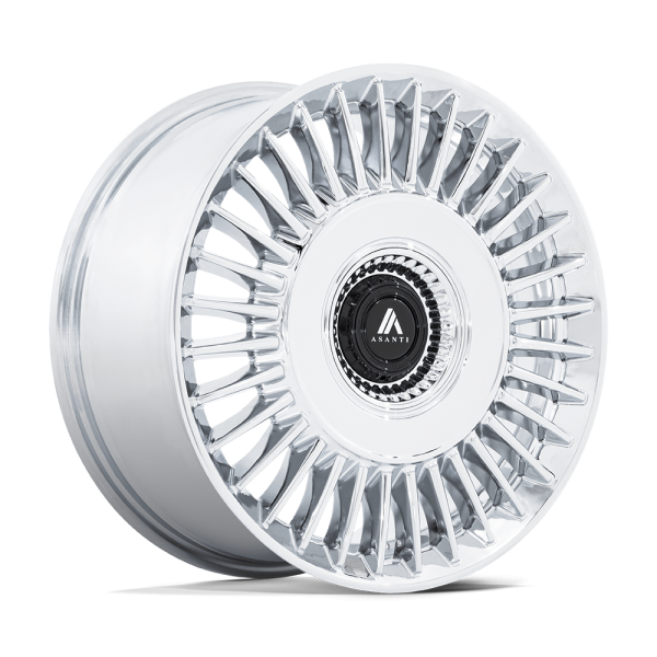 20" ASANTI BLACK LABEL WHEELS TIARA CHROME FINISH RIMS